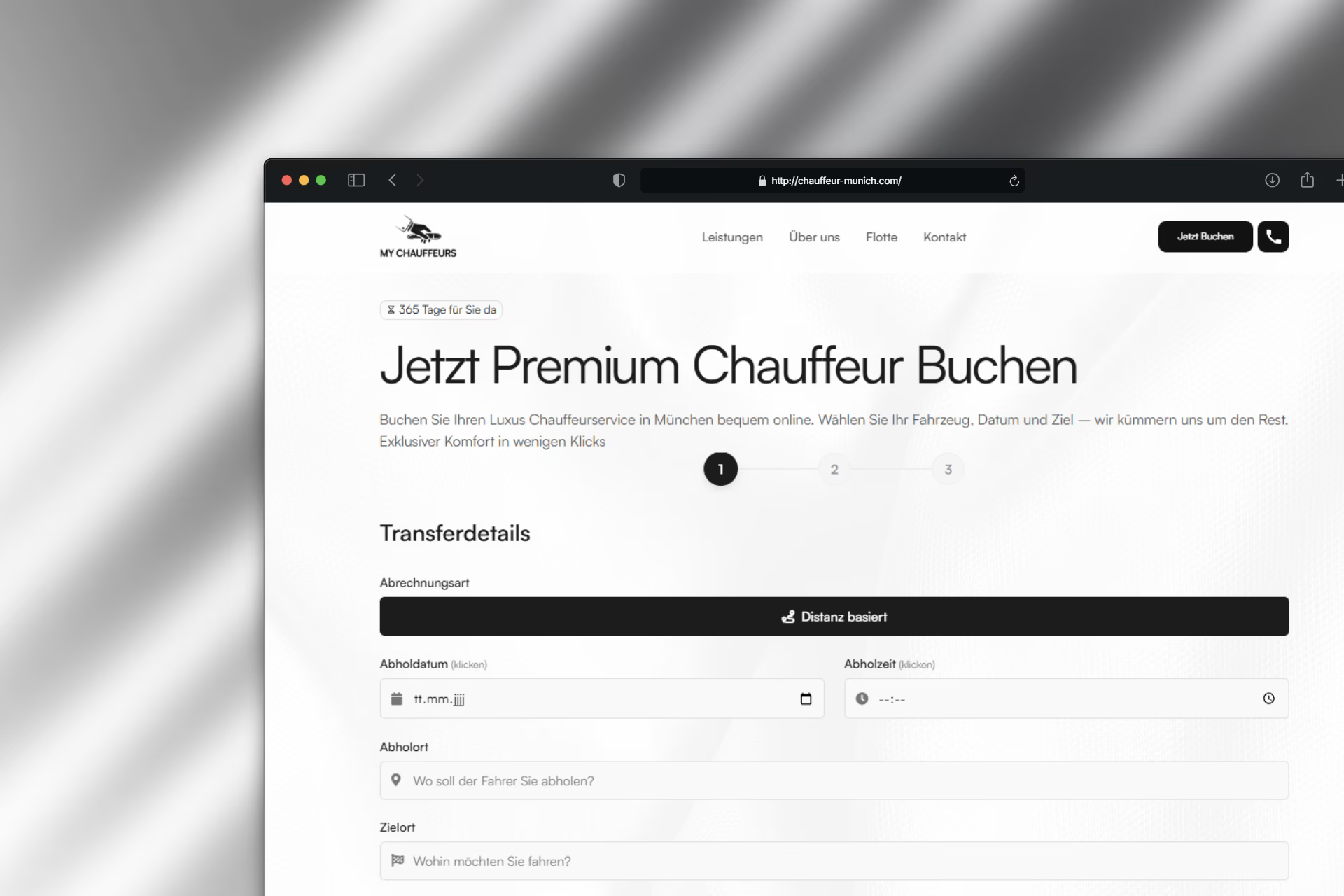 Chauffeur München Screenshot 1